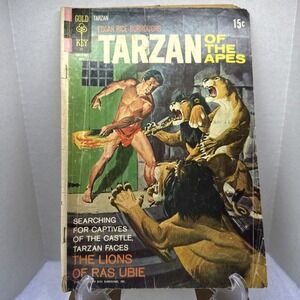 TARZAN #201  FN +‎  FINE+  OW/WHITE PAGES BRONZE AGE COMIC GOLD KEY 1971